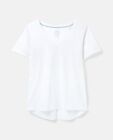 Joules Celina Solid V T-Shirt femme à encolure ras-du-cou blanc vif taille 8 États-Unis neuf