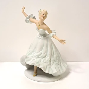 Rare Vintage SCHAUBACH KUNST Porcelain Figurine Lady Dancer 7.25" Tall - Picture 1 of 17