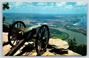 Postkarte Konföderierten Akku, Aussichtspunkt Berg Tennessee mit Blick auf Chattanooga - Bild 1 von 2