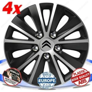 SET 4 RADKAPPEN RADZIERBLENDEN KAPPEN 14 SCHNELL NC DC FÜR CITROEN C3 - Bild 1 von 3