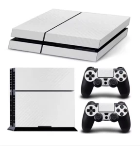 PS4 Konsole Kohlefaser Skin Aufkleber Verpackung Staubdicht Vinyl Cover Decal UK Verkäufer - Bild 1 von 1
