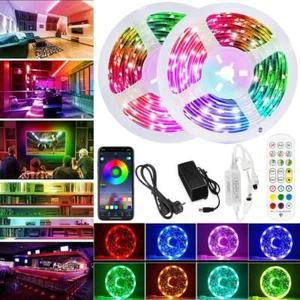 RGB LED Stripe Leiste Streifen 5050 Band Licht Wasserdicht Leuchte Lichterkette - Bild 1 von 16