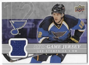 2008-09 Upper Deck Lee Stempniak UD juego NHL recuerdos #GJ-LS ST. LOUIS BLUES - Imagen 1 de 2