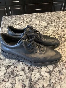 ECCO Herren St.1 Hybrid Oxford Golf Schwarz Leder EU 44 - 10,5 Passform Wie 11 Schuhe - Bild 1 von 7