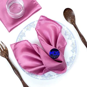 MDS Pack of 50 Satin Napkin Square 12 X 12 Inches Dinner Table Napkins Handke... - Picture 1 of 6