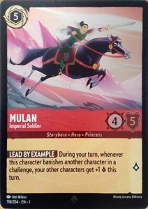 118/204 MULAN IMPERIAL SOLDAT FIRST CHAPTER FOIL SUPER RARE DISNEY LORCANA CARD - Bild 1 von 1