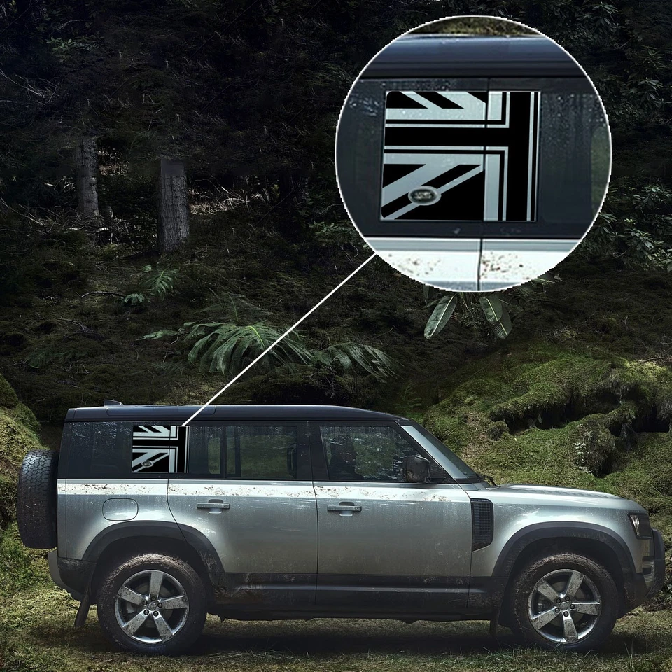 New Land Rover Defender 110 Matte Black Side Panel Vinyl Sticker Decal - Изображение 1 из 4