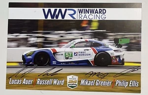 Tarjeta de héroe 2022 firmada Winward Racing #57 Mercedes AMG Rolex 24 Daytona Race WWR - Imagen 1 de 2