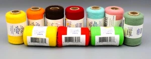 10 Spools Wonder Crafts Various Colors 2-Ply Yarn 225 Yards 100% Acrylic New F22 - Picture 1 of 6