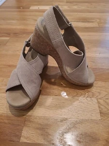 Clarks Ultimate Comfort Collection Platform Womens Slingback Sandals Shoes 6M - Picture 1 of 7