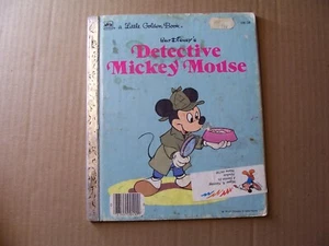 LITTLE GOLDEN DISNEY DETECTIVE MICKEY MOUSE 100-58 1985 1ST A EDITION - Picture 1 of 2