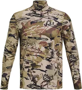 Under Armour CGI Mock Barren Camo Mock Neck Men's Medium L/S T-Shirt 1372605 NEW - Picture 1 of 3