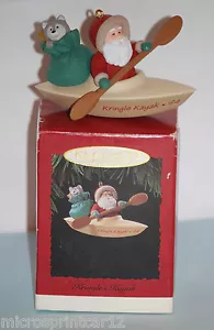 1994 "Kringle's Kayak" Hallmark Andenken hängende Ornament - Bild 1 von 9