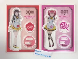 Love Live Kurosawa Ruby & Dia COCO's limited Acrylic Stand set Aqours japan idol - Picture 1 of 3