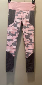 Justice Active Wear Leggings Pink Camo Girls Size 10 - Picture 1 of 8