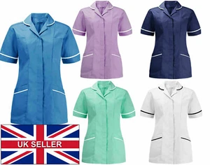 Túnicas de enfermeras de hospital uniforme de atención médica enfermera criada cuidadora dental terapeuta - Imagen 1 de 7