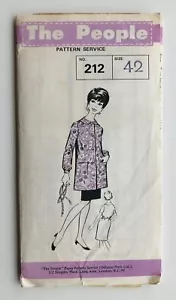 Vintage 1960's Sewing Pattern Overall, House Dress,'The People' no.212 Bust 42" - Picture 1 of 5