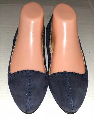 Lands' End 蓝色芭蕾平底女式美国尺码 7 1/2 — 第 1/4 张图片