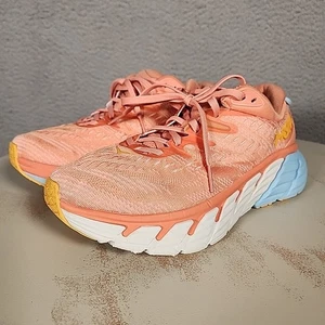 Scarpe Hoka donna 8,5 shell corallo Gaviota 4 corsa su strada corsa jogging allenatore - Foto 1 di 14