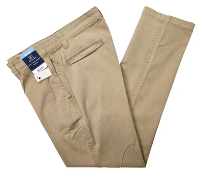 George #11897 NEW Men's Beige Athletic Fit Stretch Tapered Leg Chino Pants - Image 1 of 4