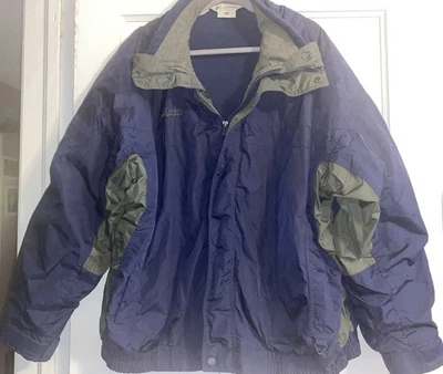 Columbia Mens Sz XXL Big & Tall Bugaboo Heavyweight Fleece Lined Coat Navy Green - Image 1 of 4