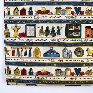Country Store Quilting Fabric Cotton BTHY Half Yard Moda Deb Strain Primitive - Picture 1 of 4