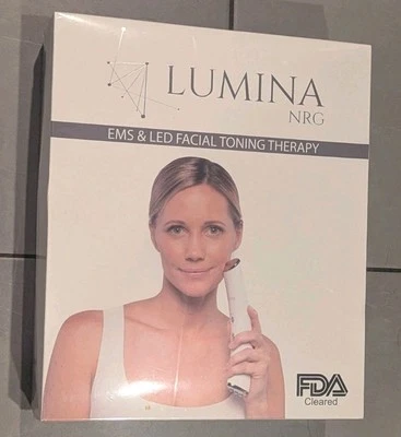 Lumina NRG Ems Led Facial Toning Anti-Aging Acne Therapy Device Blue & Red light - Image 1 of 4