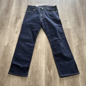 NEW Levis 501 Original Fit Straight Button Fly 36x30 Denim Blue Jeans Dark Wash - Picture 1 of 10