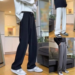 Draped Baggy Long Pants for Men Casual Korean Style Streetwear Fashion - Picture 1 of 40