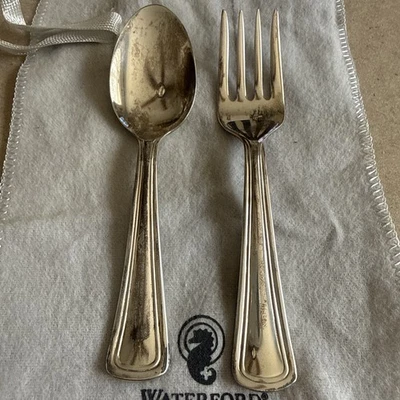 Waterford посеребренные детские ложки и вилки подарочный набор - новый в коробке - Изображение 1 из 4