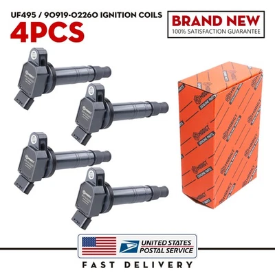 4Pcs Ignition Coils For 2008-2019 Toyota Sequoia 2007-2019 Toyota Tundra V6 4.0L - Изображение 1 из 4