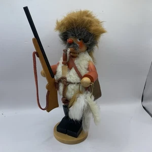 Vtg Holzkunst Christian Ulbricht Fur Trapper Incense Smoker West Germany - Picture 1 of 11