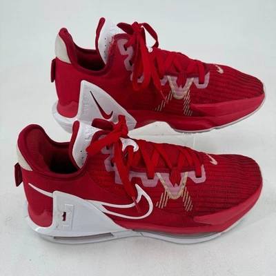 Tênis de basquete Nike Air LeBron James Witness 6 masculino vermelho branco com cadarço 11,5 - Imagem 1 de 4
