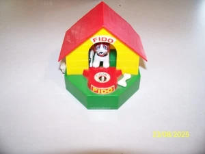 VTG JSNY Mechanical Fido Dog Doghouse Windup Coin Bank Hong Kong - Picture 1 of 4