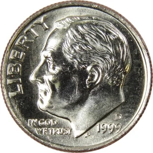 1999 D Roosevelt Dime BU Uncirculated Mint State 10c US Coin Collectible - Picture 1 of 2