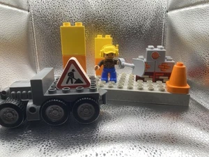LEGO Duplo Construction Theme Lot: Semi, Mini-figure, Accessories, Bricks! READ - Picture 1 of 18