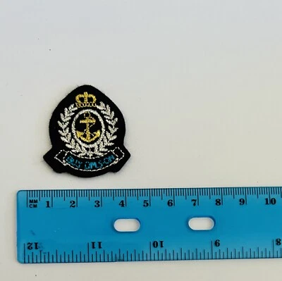 Crown King Crest/Coat Of Arms Anchor Iron On Nautical Anchor - Image 1 of 4