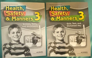 Abeka Grade 3 Health, Safety & Manners Tests/Quizzes Answer Key Worksheets Lot - Picture 1 of 2