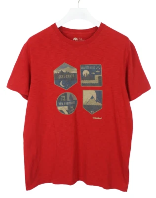 Timberland Regular Fit Camiseta Hombre Grande Corto Manga Codo Tricot Orgánico - Imagen 1 de 4