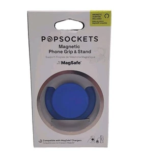 Popsockets - Poignée et support téléphone magnétique MAGSAFE bleu - Adaptateur inclus - Photo 1 sur 5