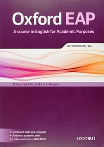 Oxford EAP Intermediate B1+ Student Book & DVD-ROM English For Academic Purposes - Imagen 1 de 1