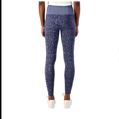AnyBody 提花平滑打底裤海军蓝 Python — 第 1/2 张图片