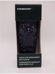Starbucks - 2024 Cold Cup Ornament Schlüsselanhänger - Navy Blue [Jeweled] Star Mini D - Bild 1 von 2