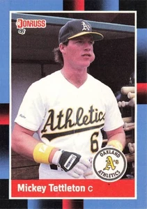 1988 Donruss #103 Mickey Tettleton Oakland Athletics - Picture 1 of 2