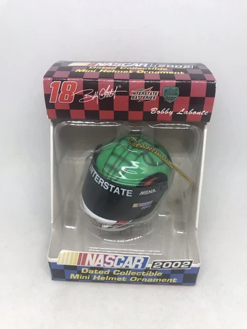 2002 Nascar Collectible Mini Helmet Ornament #18 Bobby Labonte Cover