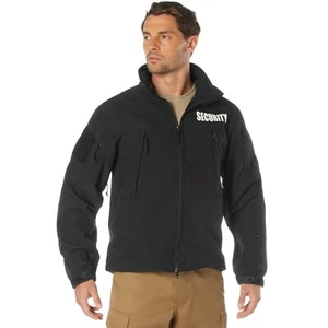 Men's Black Special Ops Soft Shell SECURITY Tactical Jacket Waterproof Coat - Picture 1 of 7