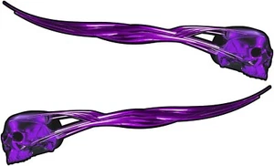 Auto Vinyl Boat Car Truck Graphics Decals Vinyl Stickers Skulls purple 3 feet - Picture 1 of 2