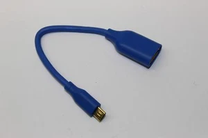 Generic OTG Micro USB Connector Cord Cable Blue - Picture 1 of 2