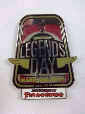 2014 Indianapolis 500 Legends Day Mario Andretti Collector Sponsors Lapel Pin - Image 1 of 4