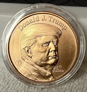 Trump Copper Round 1oz AVP Of Pure Copper - Picture 1 of 2